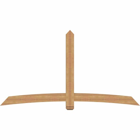 Ekena Millwork Bellingham Timber Gable Bracket, Western Red Cedar, 96"W x 52"H x 3 1/2"D x 5 1/2"F, 13/12 Pitch GBW096X52X0406BEL00SWR